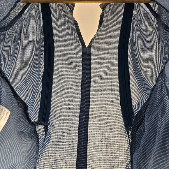 LOYAL HANA BLUSH BLUE SHORT-SLEEVE NURSING SHIRT – 100% COTTON, SIZE SMALL - Picture 4 of 10